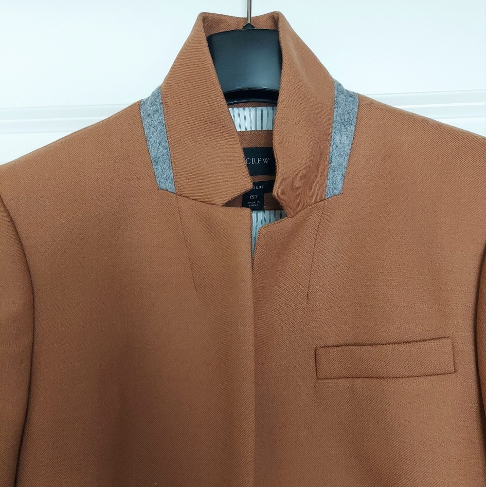 J. CREW New Regent Wool Flannel Blazer - 6 Tall - Picture 4 of 10